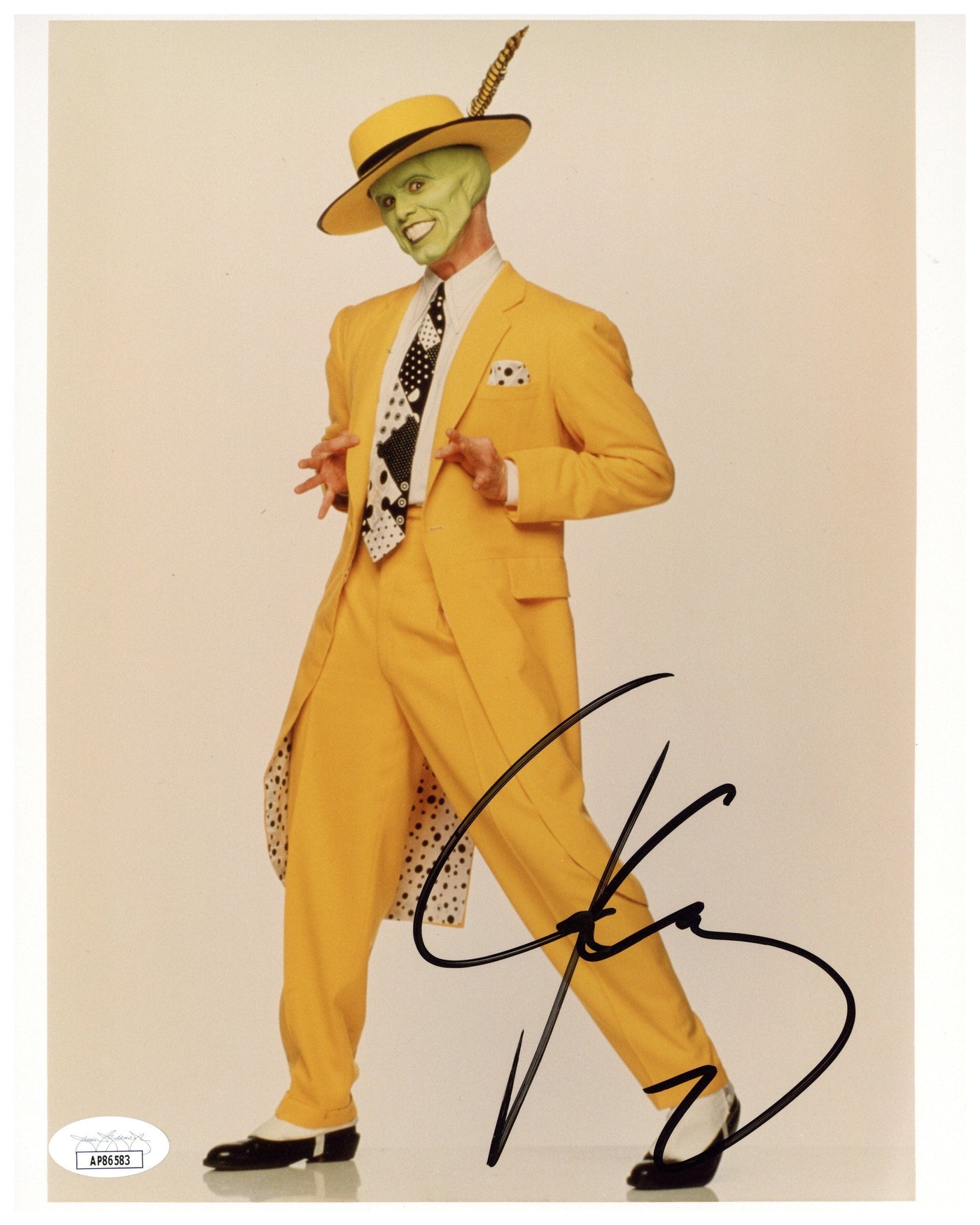 Jim Carrey Signed 8x10 Photo The Mask Autographed JSA COA