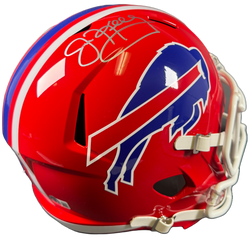 Image of Jim Kelly Signed Buffalo Bills F/S Speed Helmet Autographed BAS COA