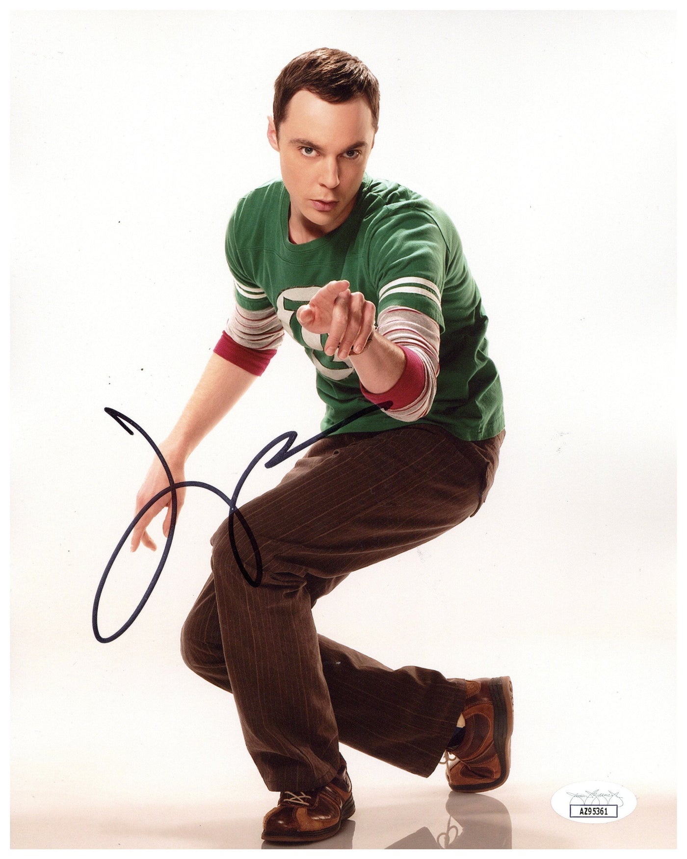 Jim Parsons Signed 8x10 Photo Big Bang Theory Sheldon Cooper Autographed JSA COA