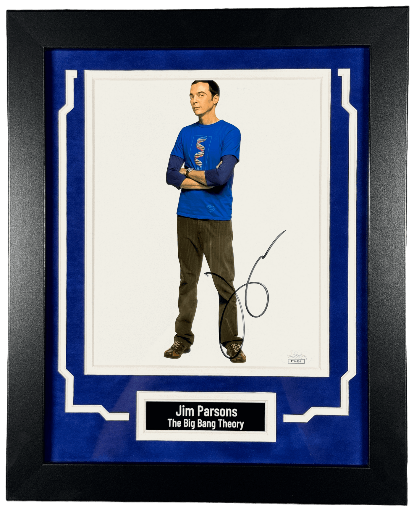 Jim Parsons Signed 8x10 Photo Custom Framed Big Bang Theory Autographed JSA