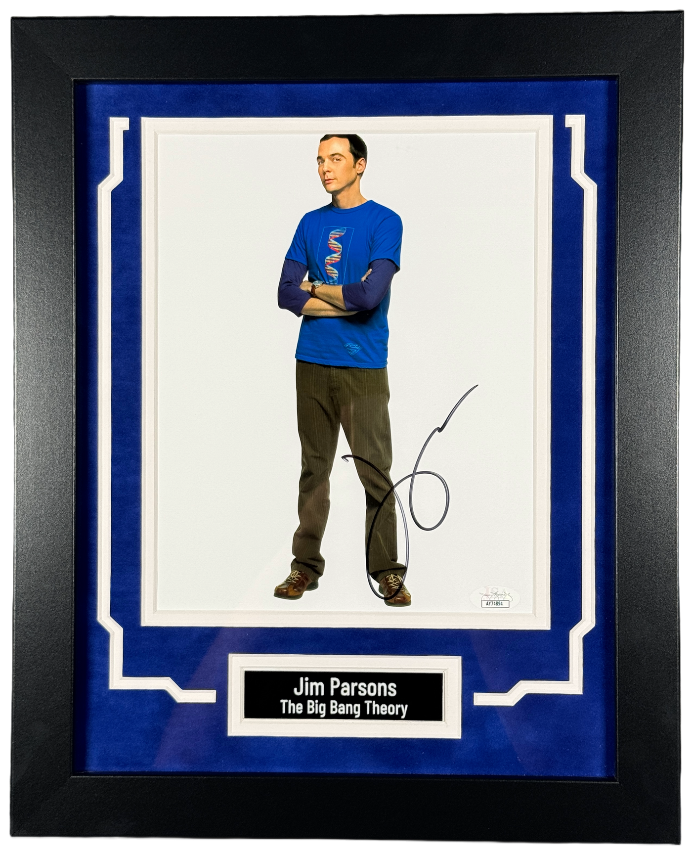 Jim Parsons Signed 8x10 Photo Custom Framed Big Bang Theory Autographed JSA