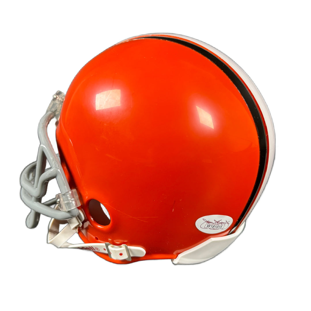 Jim Brown Signed Cleveland Browns Mini Helmet Authentic Autographed JSA COA