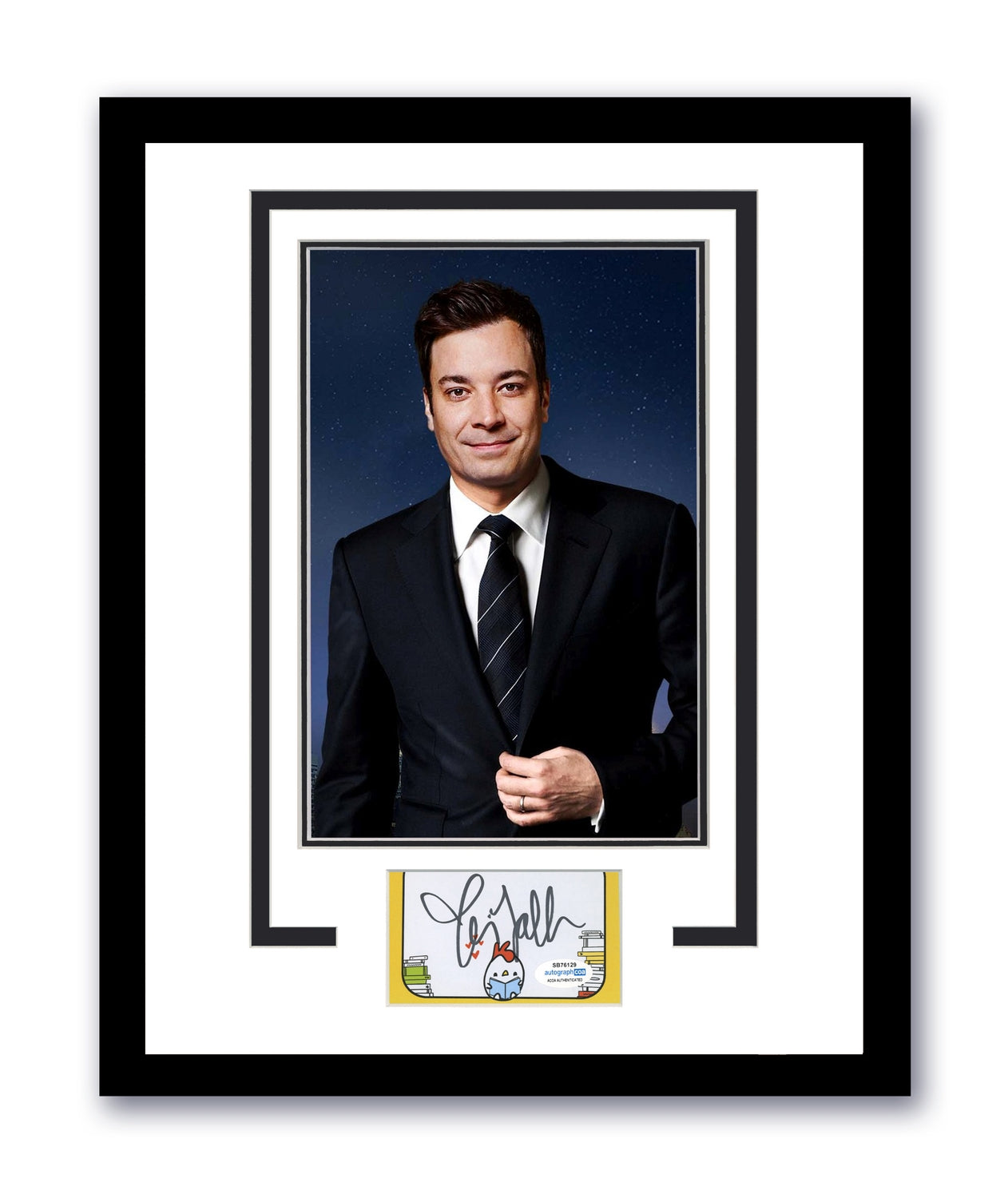 Jimmy Fallon Signed Cut 11x14 The Tonight Show Autographed Authentic ACOA 4