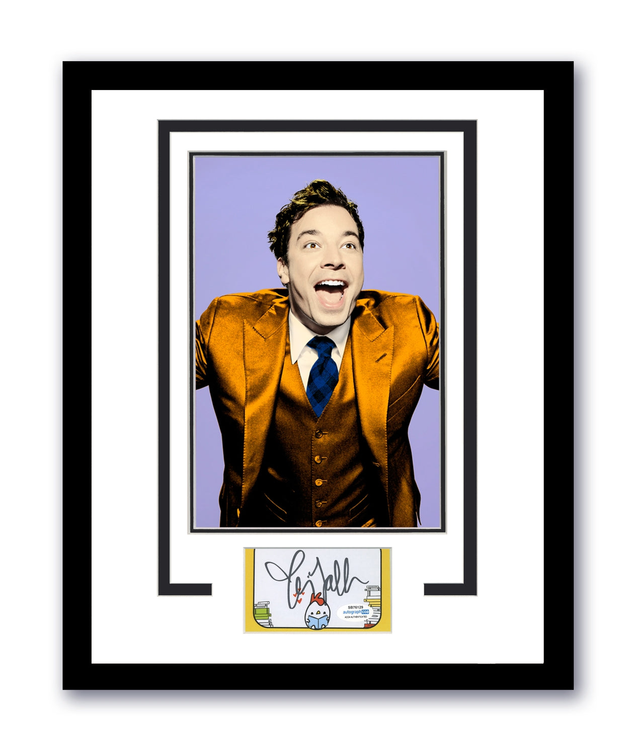 Jimmy Fallon Signed Cut 11x14 The Tonight Show Autographed Authentic ACOA 6