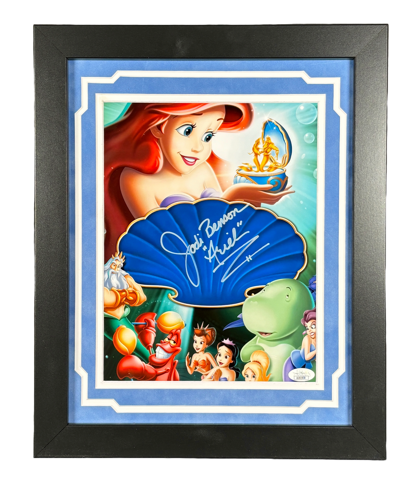 Jodi Benson Signed & Custom Framed Little Mermaid 8x10 Photo Autographed JSA COA