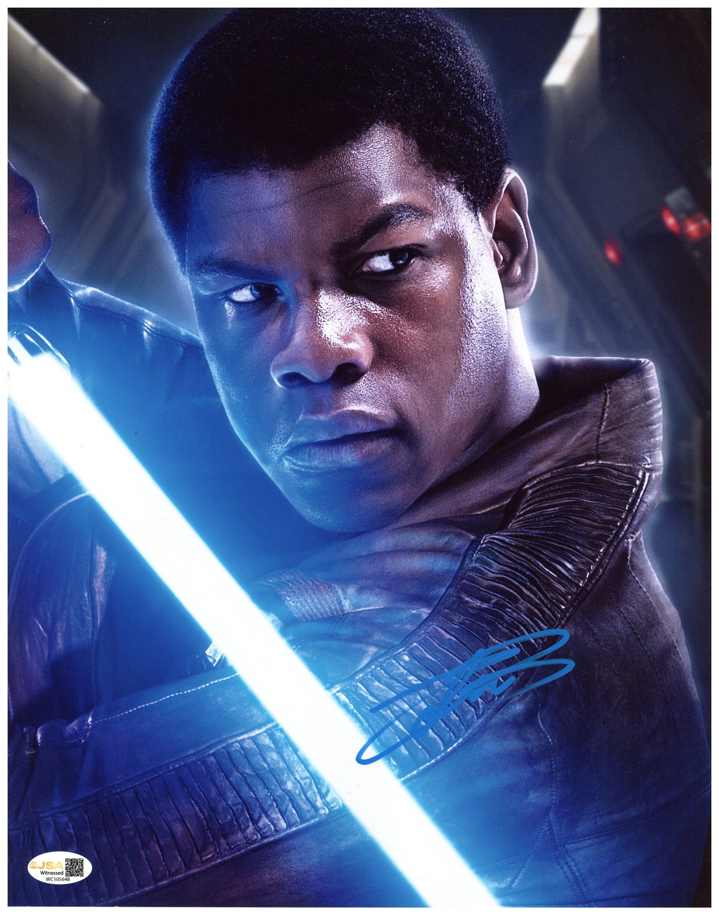 John Boyega Signed 11x14 Photo Star Wars Episode VII The Force Awakens Auto JSA COA