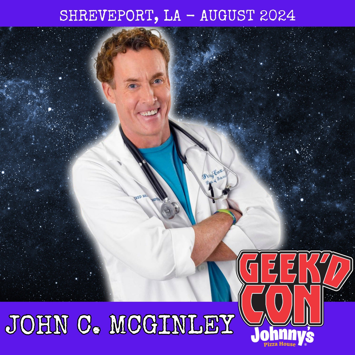 John C. McGinley Official Autograph Mail-In Service - Geek'd Con 2024
