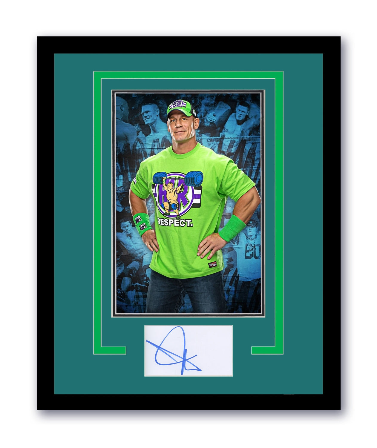 John Cena Signed Cut 11x14 WWE Peacemaker Autographed Authentic ACOA 6