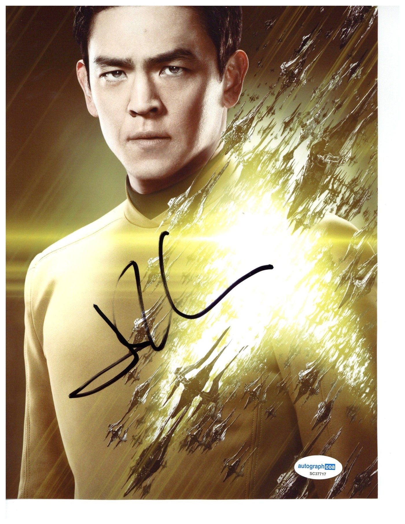 John Cho Signed 8.5x11 Photo Star Trek Authentic Autographs AutographCOA