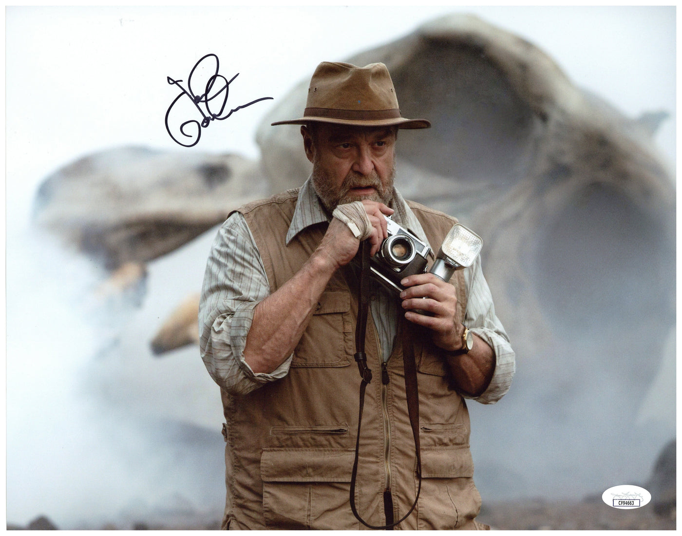 John Goodman Signed 11x14 Photo Kong Skull Island Autographed JSA COA