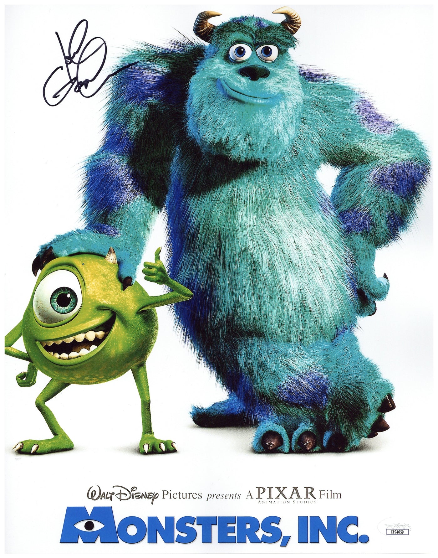 John Goodman Signed 11x14 Photo Monsters Inc Autographed JSA COA 2