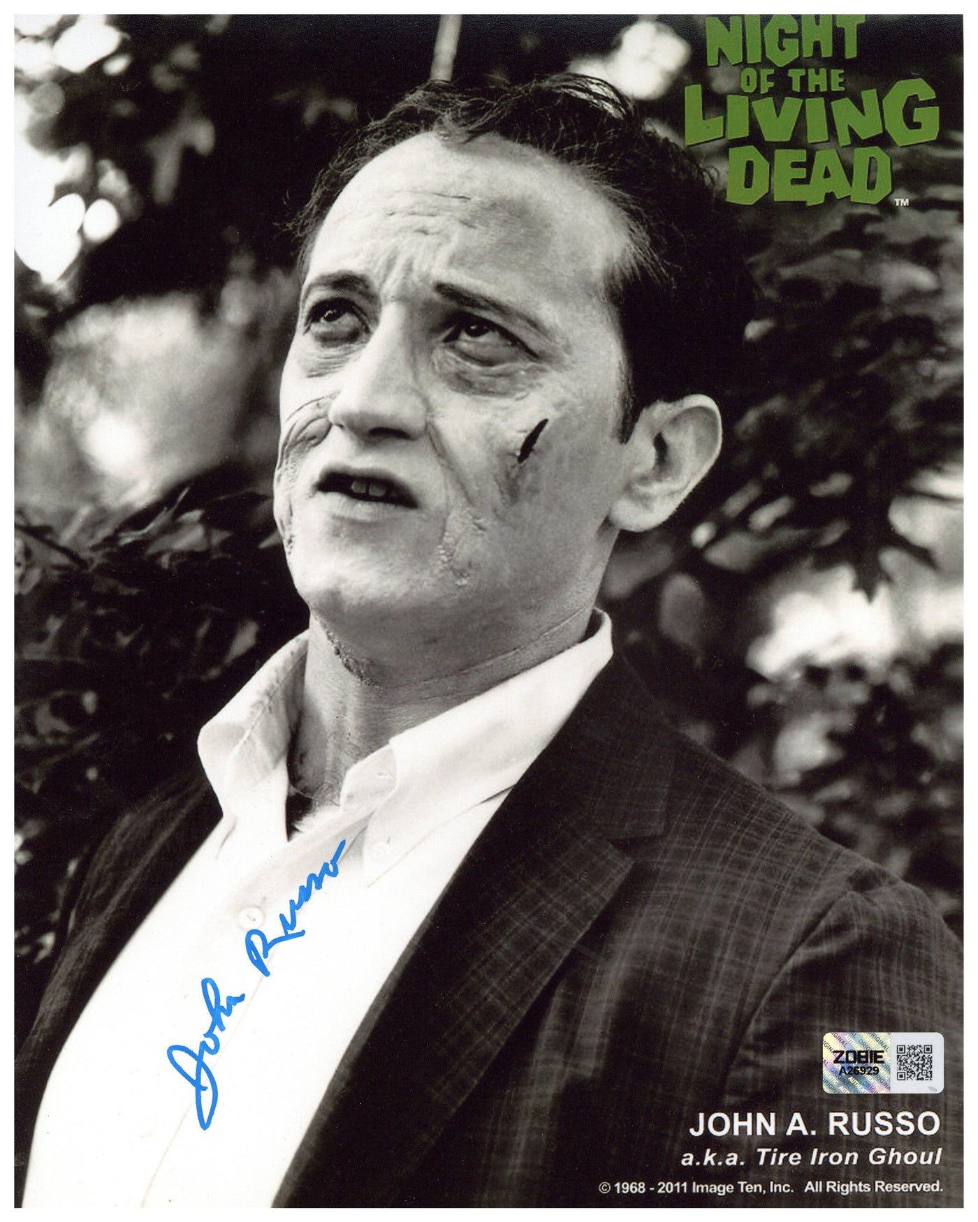 John Russo Signed 8x10 Photo Night of the Living Dead Autographed Zobie COA