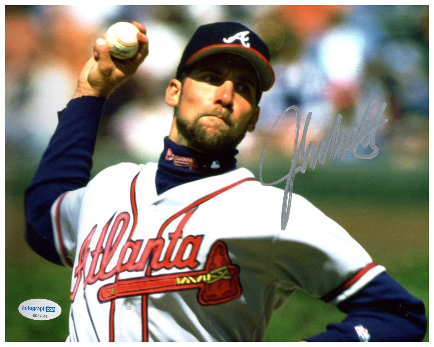 John Smoltz Signed 8x10 Photo Atlanta Braves Autographed Autograph COA
