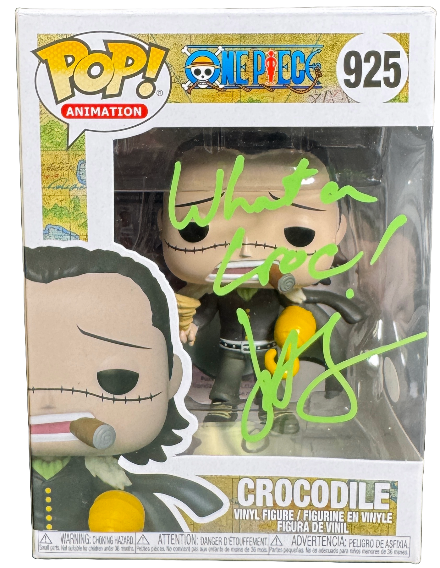 John Swasey Signed Funko Pop One Piece Crocodile 925 Autographed JSA COA