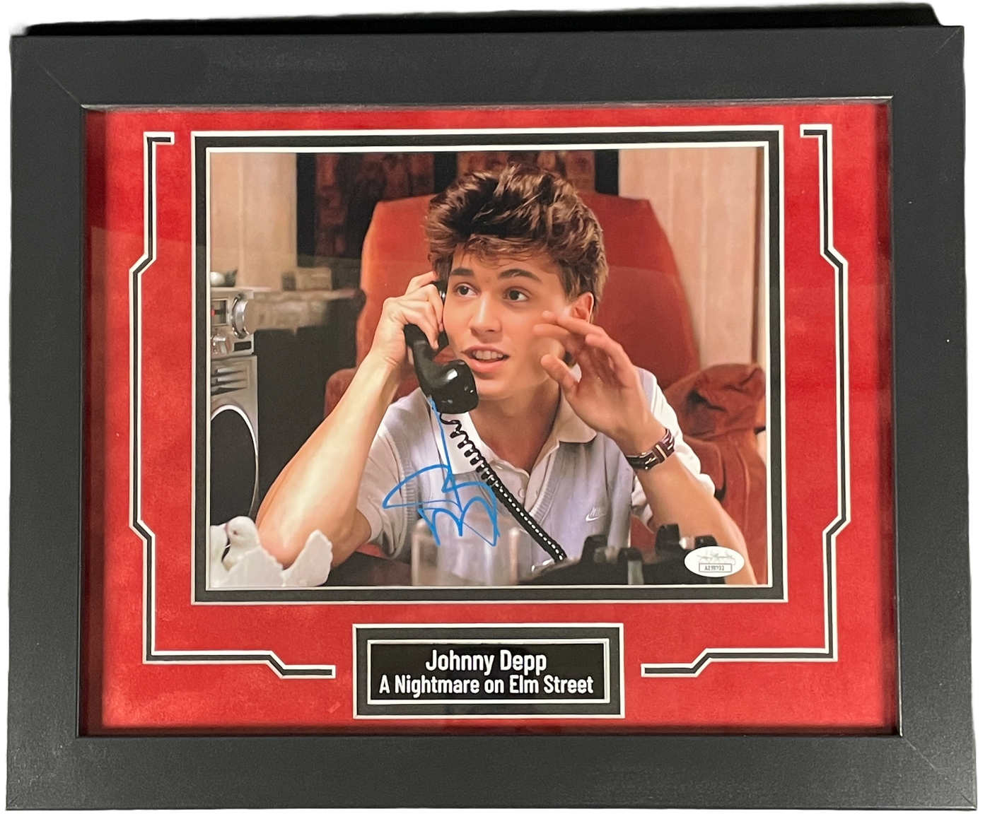 Johnny Depp Signed Custom Framed 8x10 Photo A Nightmare On Elm Street JSA COA