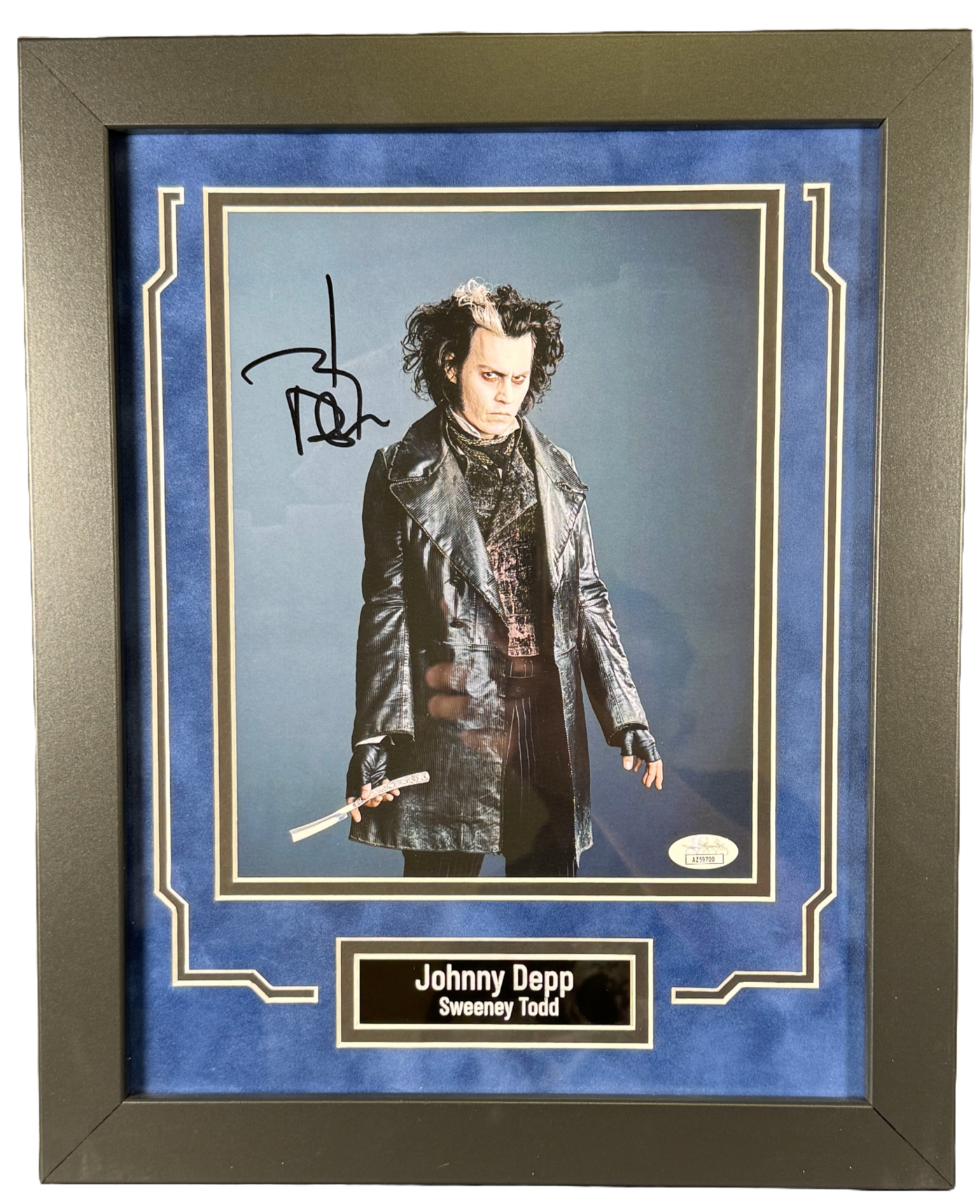 Johnny Depp Signed & Custom Framed Sweeny Todd 8x10 Photo Autographed JSA COA