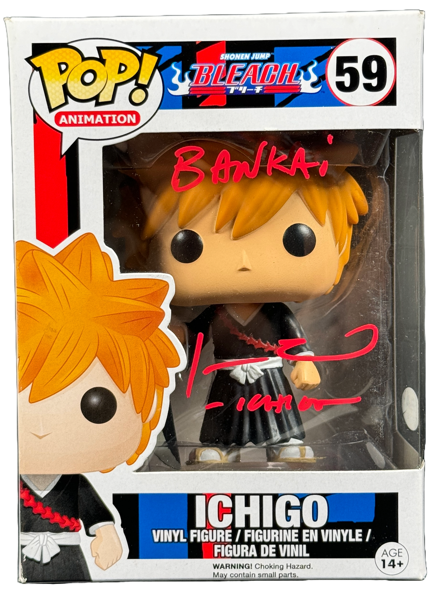 Johnny Yong Bosch Signed Funko POP Bleach Ichigo Kurosaki Autograph PSA