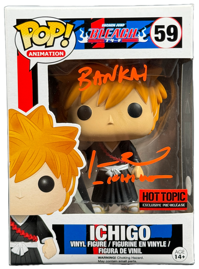 Johnny Yong Bosch Signed Funko POP Hot Topic Pre Release Ichigo Autograph PSA