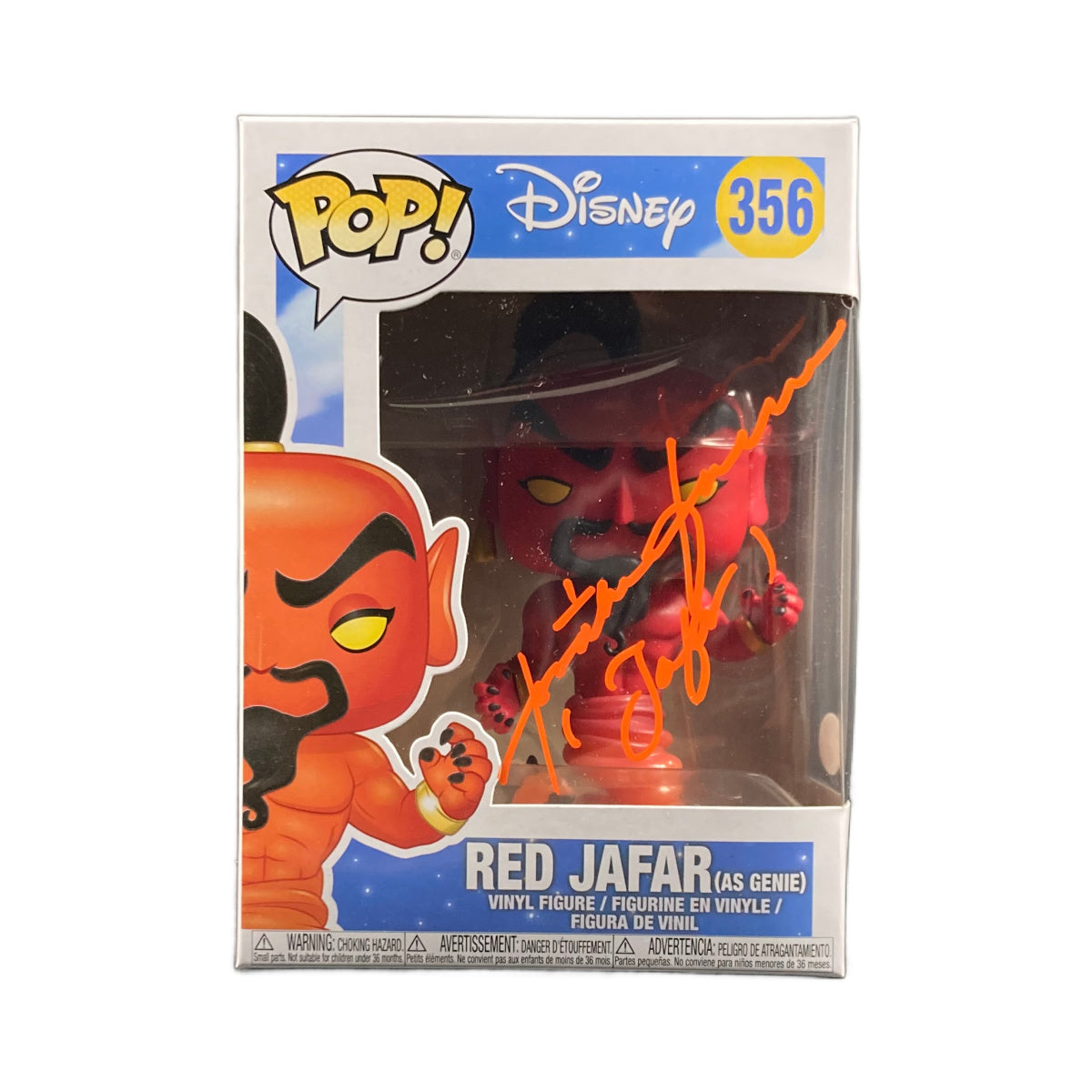 Jonathan Freeman Signed Funko POP Disney Aladdin Red Jafar Autographed JSA COA 4