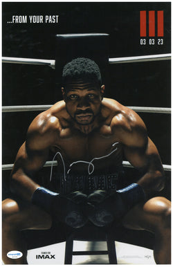 Image of Jonathan Majors Signed 11x17 Photo Creed Autogrpahed ACOA