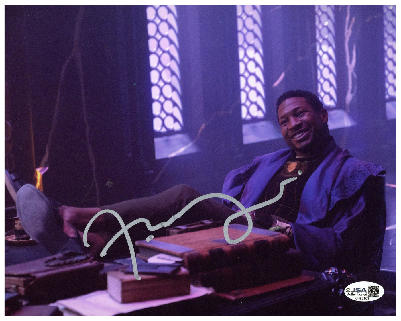 Jonathan Majors Signed 8x10 Photo Marvel Kang Loki Autographed JSA COA 3