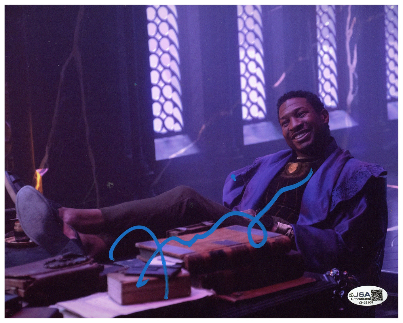 Jonathan Majors Signed 8x10 Photo Marvel Kang Loki Autographed JSA COA 4