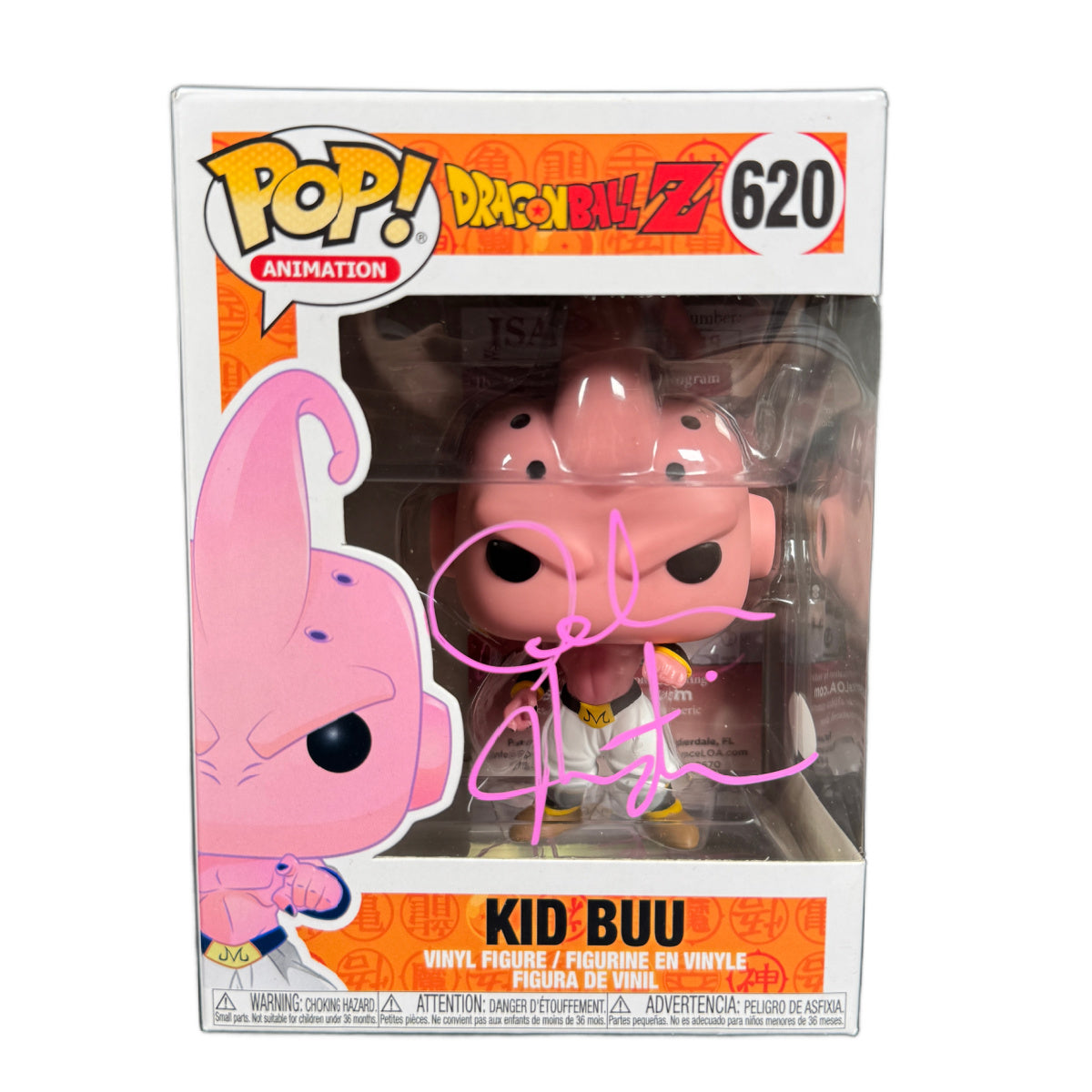 Josh Martin Signed FUNKO POP Dragon Ball Z Kid Buu Autographed JSA COA