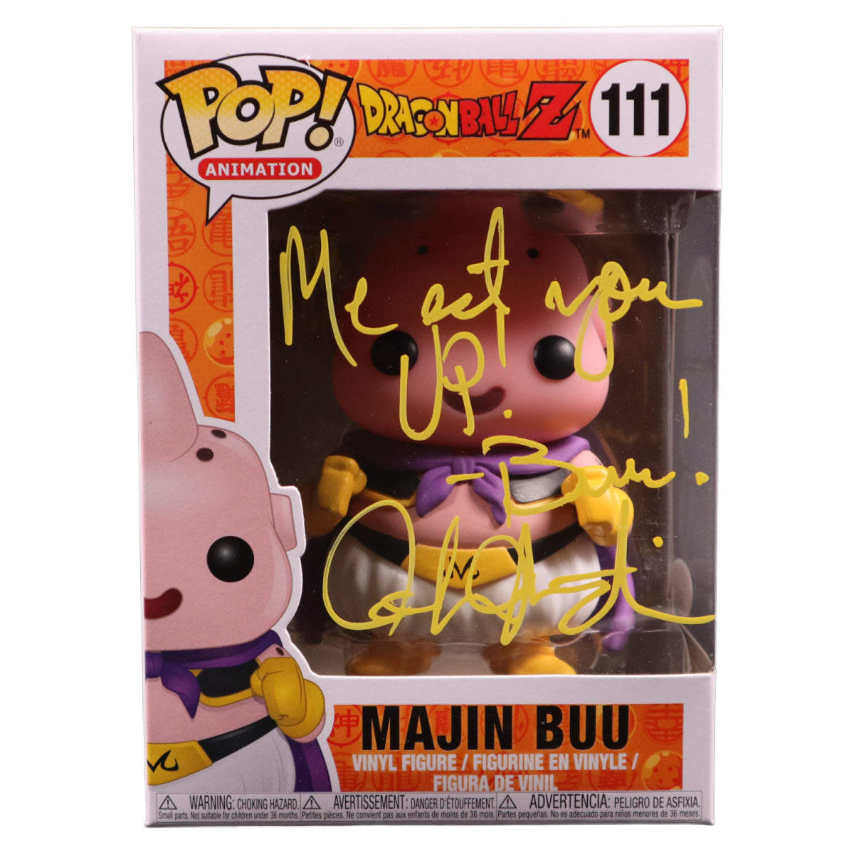 Josh Martin Signed Funko POP Dragon Ball Z Majin Buu #111 Autographed JSA COA