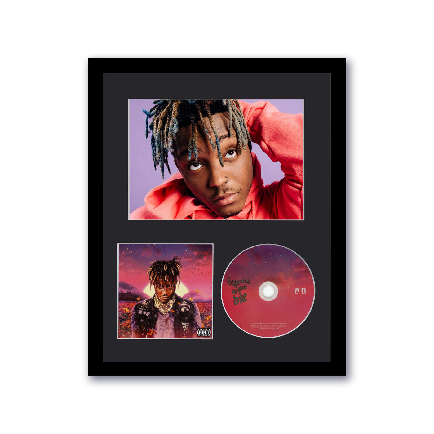 Juice WRLD Legends Never Die Custom Framed CD Photo Art Hip-Hop Unsigned
