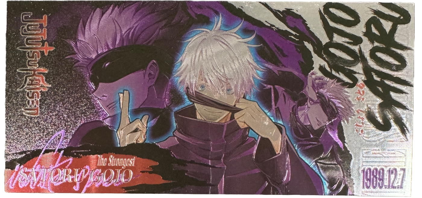 Jujutsu Kaisen Gold Bank Note-JJK Gojo Itadori – Zobie Productions