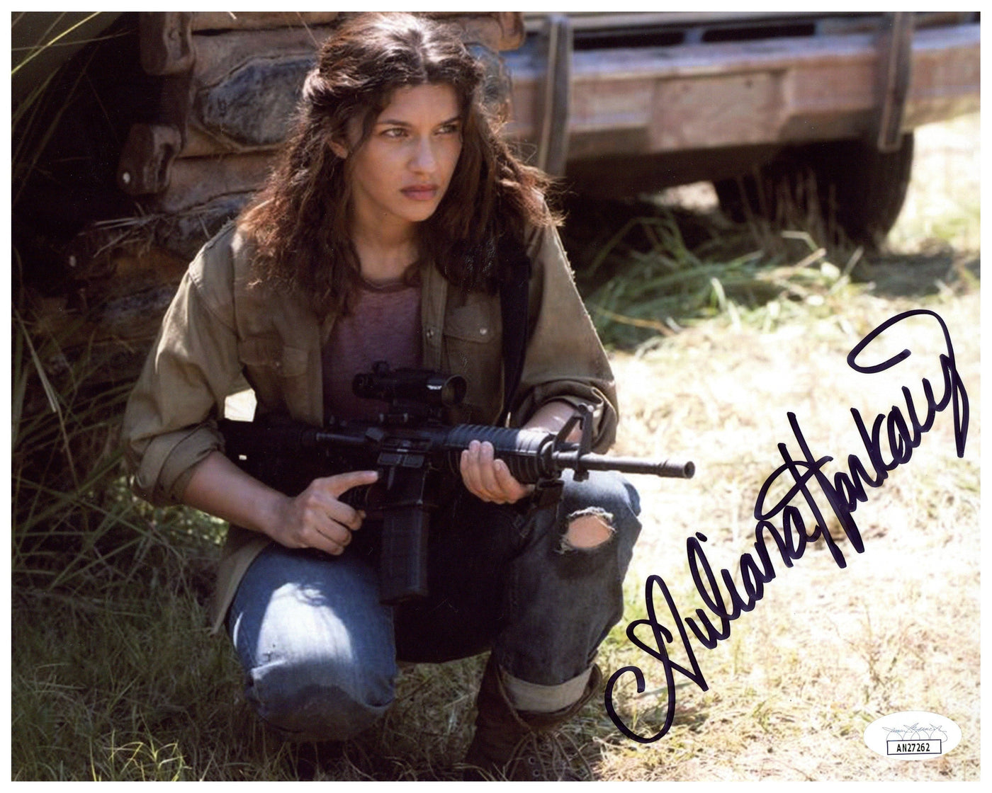Juliana Harkavy Signed 8x10 Photo The Walking Dead Authentic Autographed JSA COA