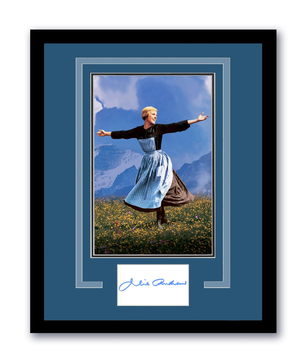 Julie Andrews Signed Cut 11x14 The Sounds of Music Autographed Authentic ACOA 2
