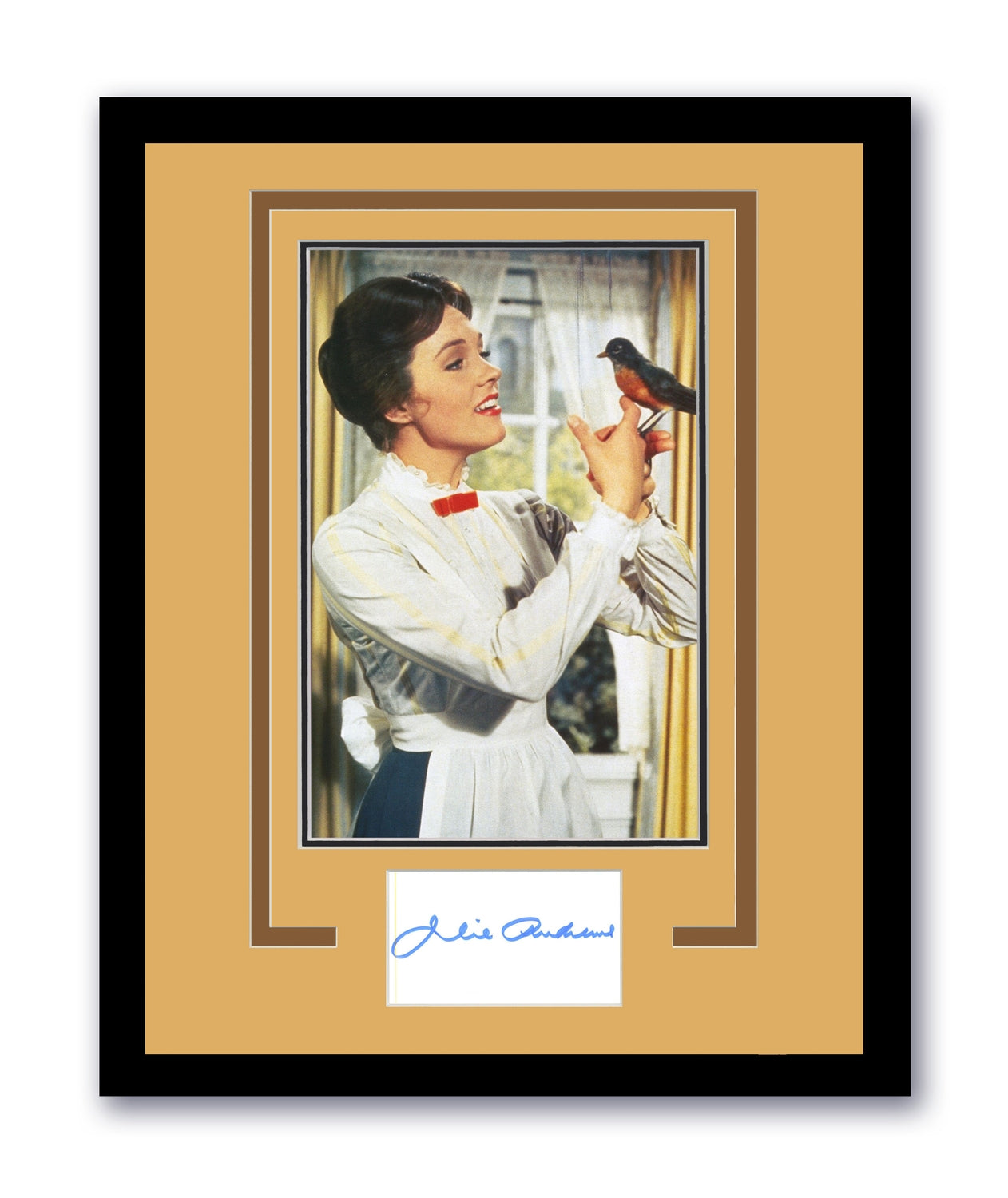 Julie Andrews Signed Cut 11x14 The Sounds of Music Autographed Authentic ACOA 6