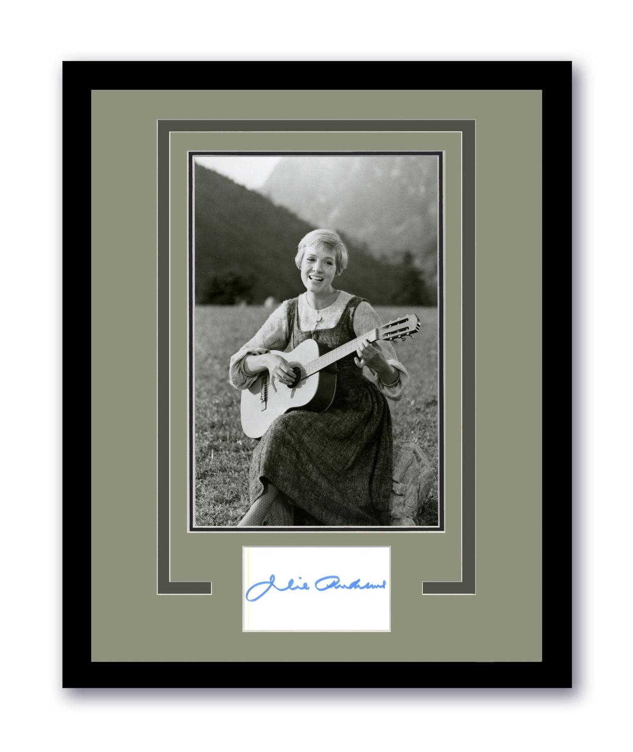 Julie Andrews Signed Cut 11x14 The Sounds of Music Autographed Authentic ACOA 7