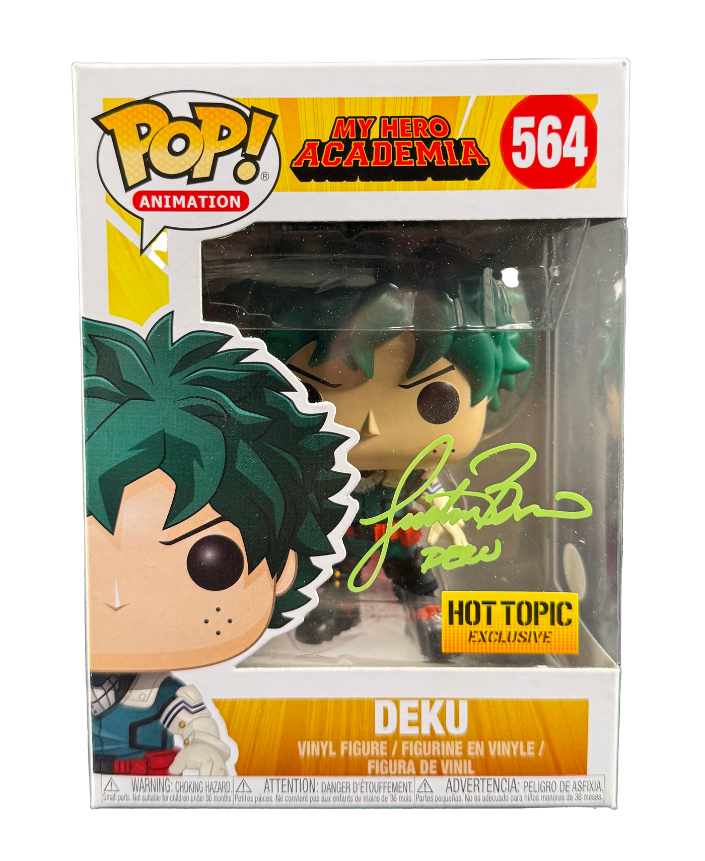 Justin Briner Signed Funko Pop Deku My Hero Academia Autographed JSA COA