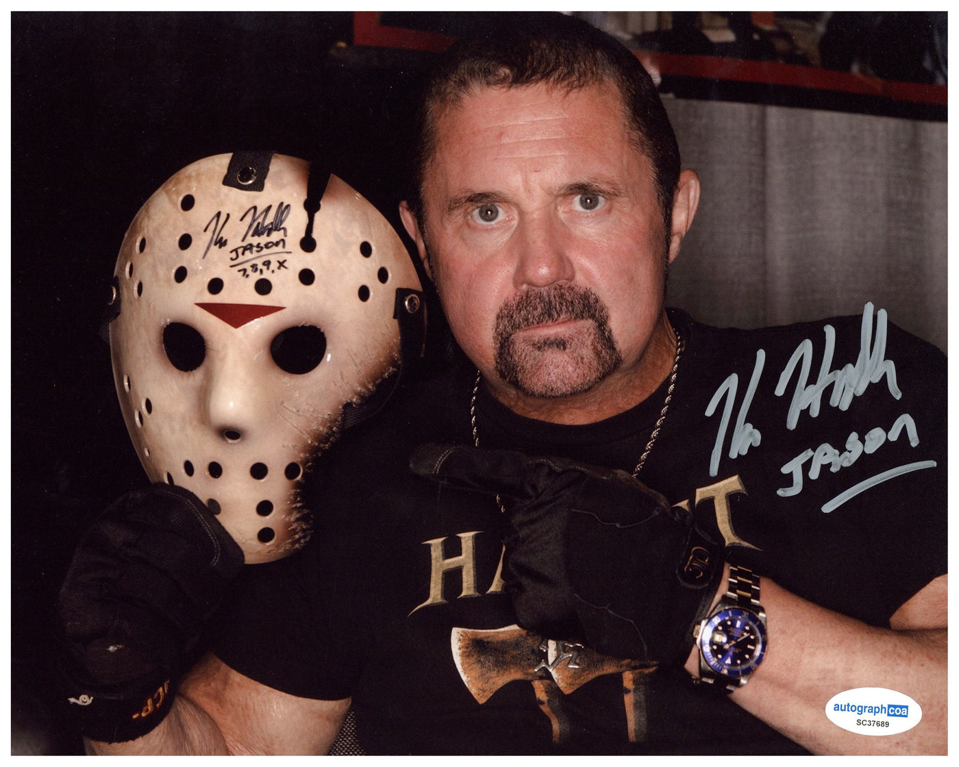 Kane Hodder Signed 8x10 Photo Friday the 13th Jason Voorhees Autographed ACOA 2