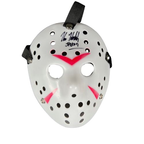 Kane Hodder Signed Friday the 13th Jason Voorhees Mask Autographed JSA COA WHT