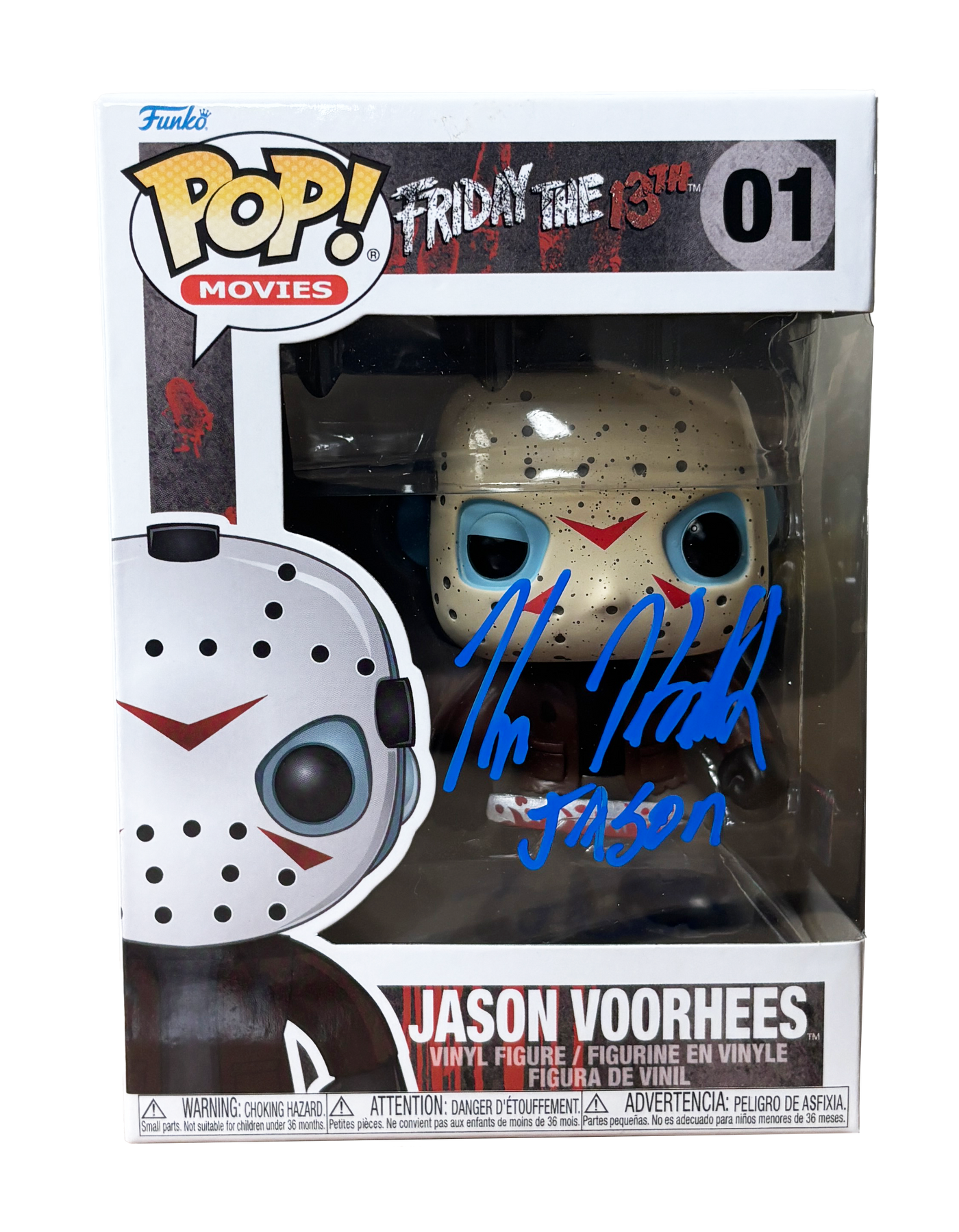 Kane Hodder Signed Funko Pop Friday the 13th Jason Voorhees Autographed Zobie COA