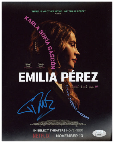 Karla Sofía Gascón Signed 8x10 Photo Emilia Pérez Autographed JSA COA