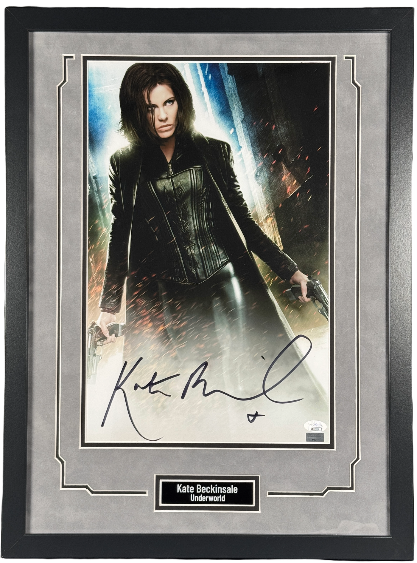 Kate Beckinsale Signed Custom Framed 11x17 Photo Underworld Autographed JSA COA