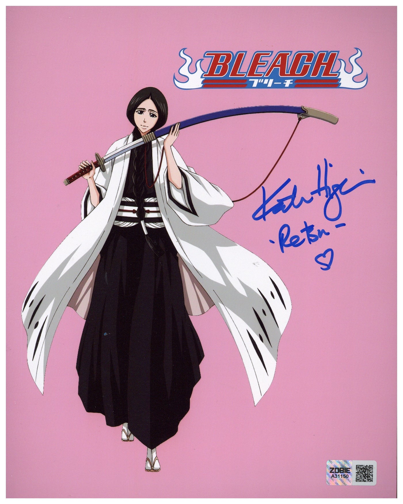 Kate Higgins Signed 8x10 Photo Bleach Autographed JSA COA