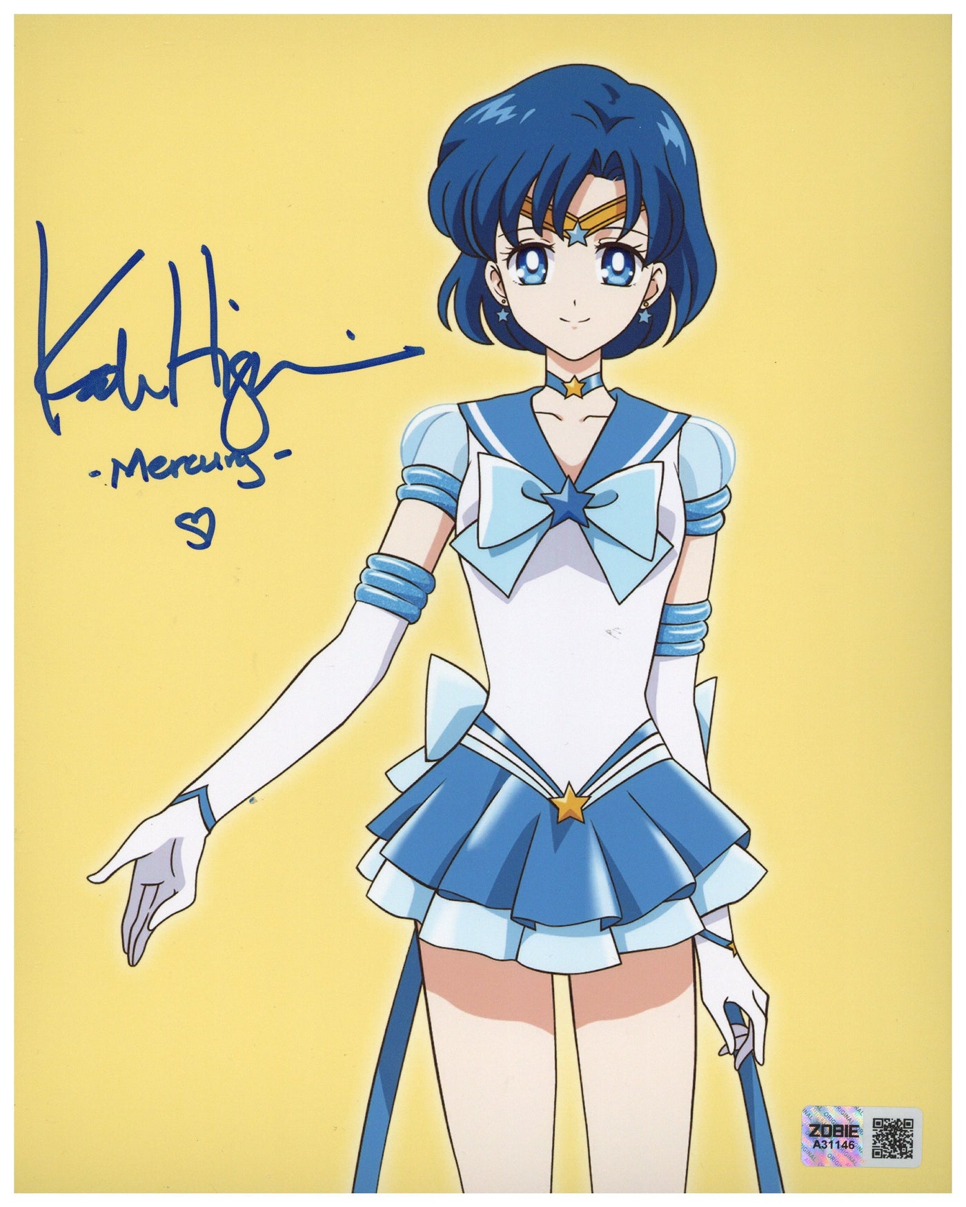 Kate Higgins Signed 8x10 Photo Sailor Moon Autographed JSA COA