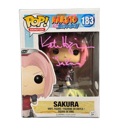 Kate Higgins Signed Funko POP Naruto Sakura #183 Autographed JSA COA P