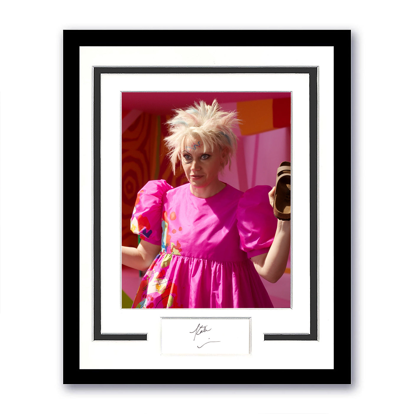 Kate McKinnon Signed 11x14 Framed Photo Barbie Autographed ACOA 2