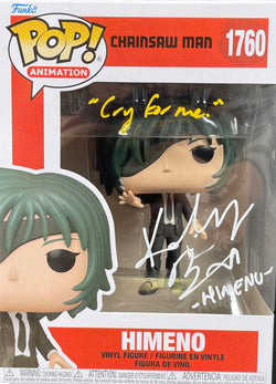 Image of Katelyn Barr Signed Funko POP Chainsaw Man Himeno Anime Autographed Zobie COA 2