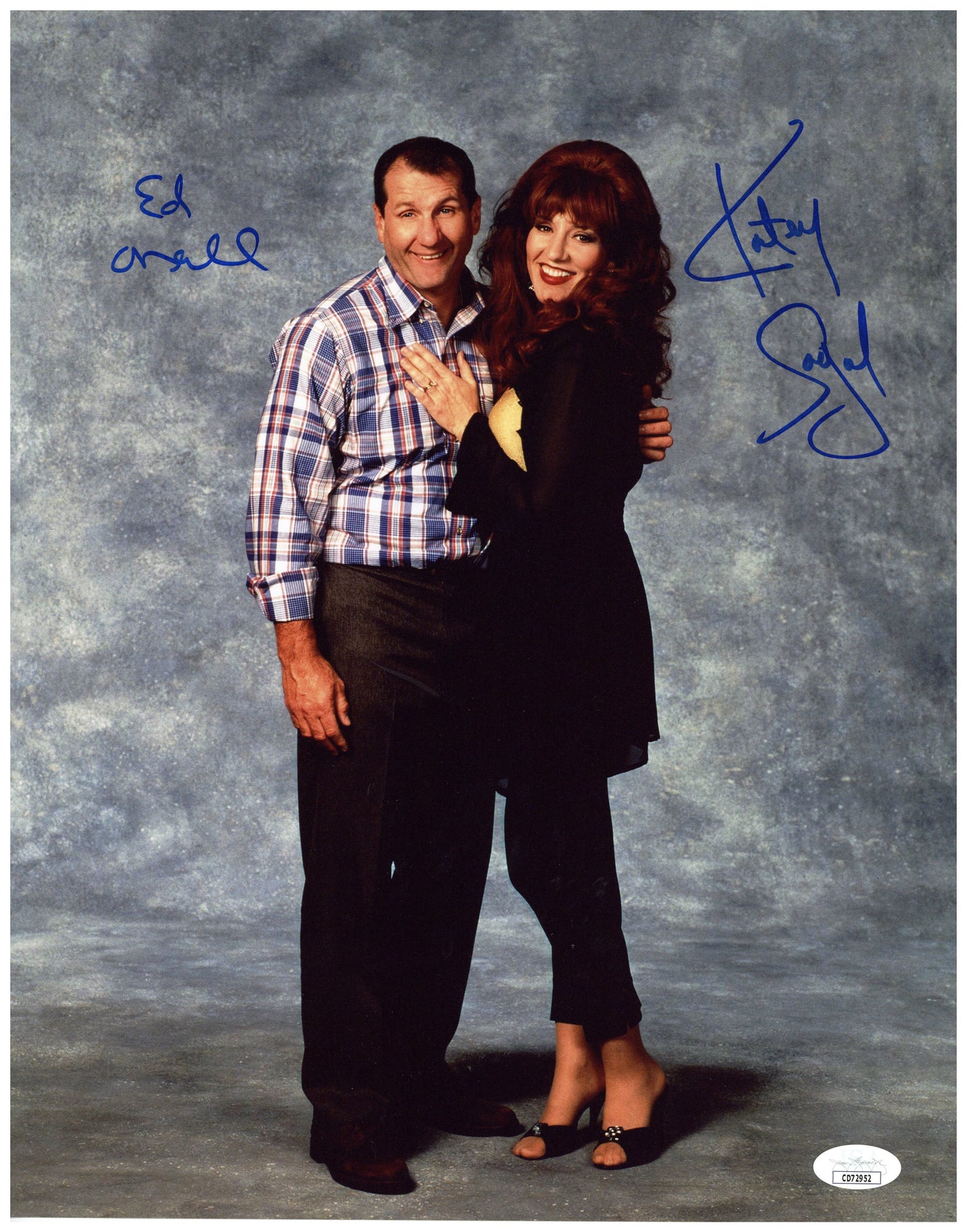 Katey Sagal & Ed O'Neill Signed 11X14 Photo Married with Children Peg Autographed JSA