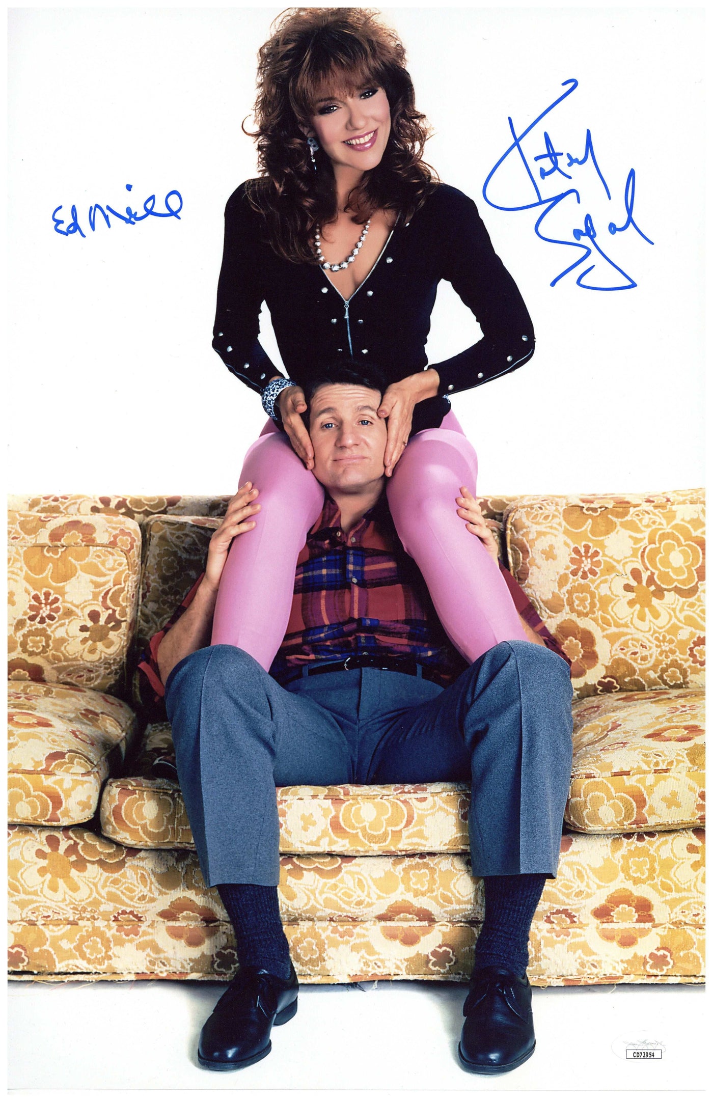 Katey Sagal & Ed O'Neill Signed 11X17 Photo Married with Children Peg Autographed JSA