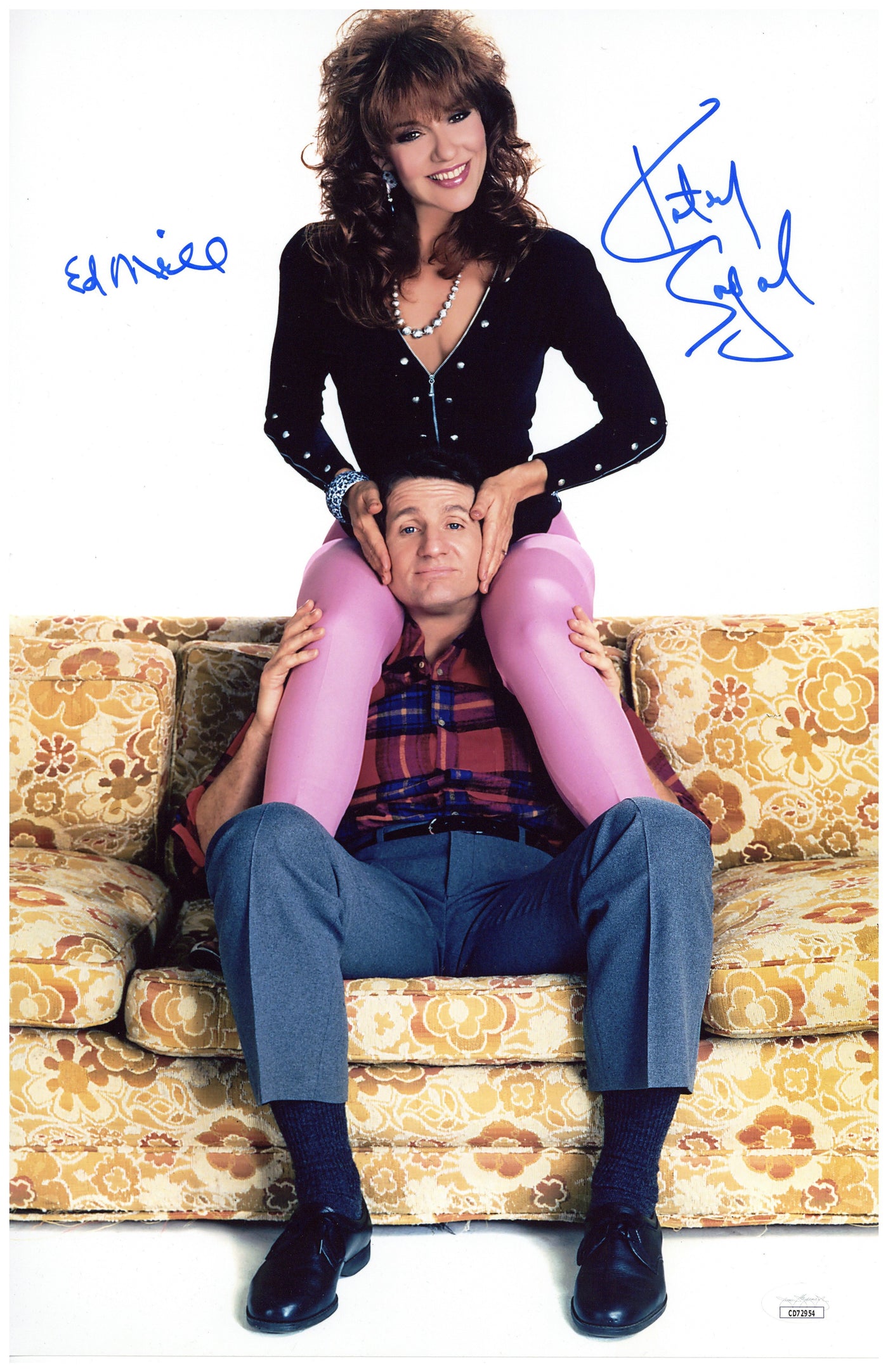 Katey Sagal & Ed O'Neill Signed 11X17 Photo Married with Children Peg Autographed JSA