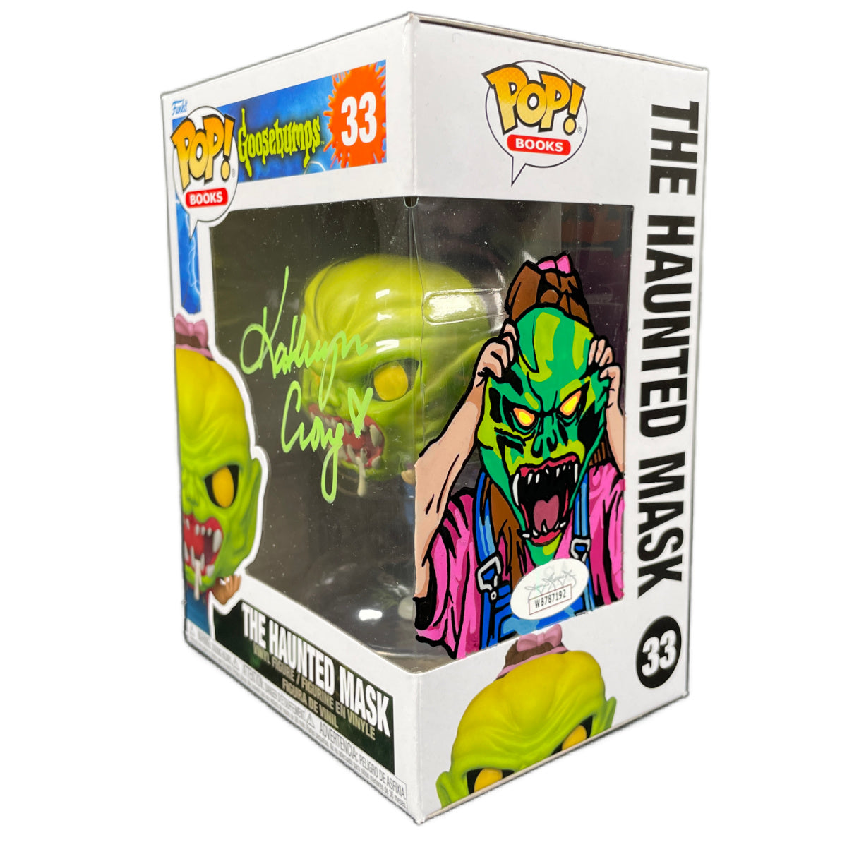 Kathryn Long Signed Funko POP Goosebumps The Mask Autographed JSA COA Sketch