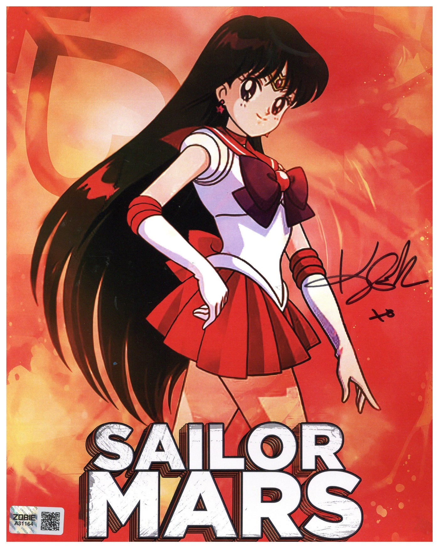Katie Griffin Signed 8x10 Photo Sailor Moon Sailor Mars Autographed Zobie COA 2